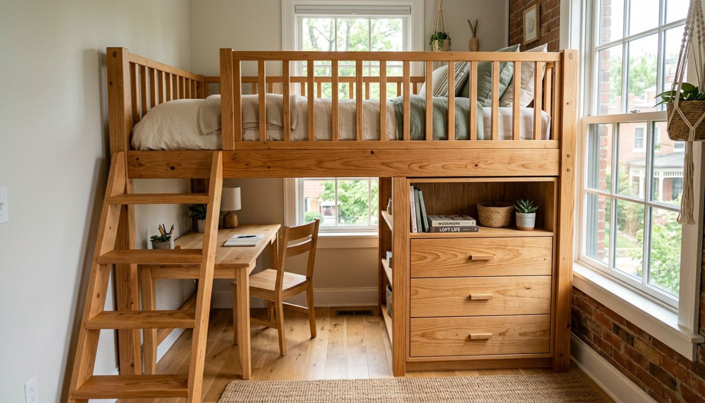 Wie man ein Hochbett kreativ und sicher selbst baut